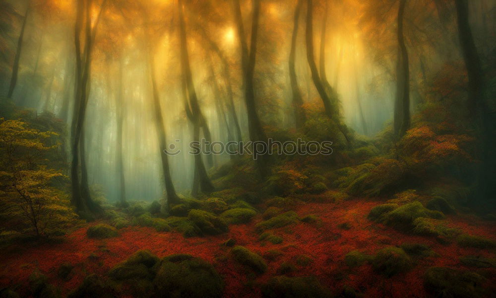 Similar – Image, Stock Photo forest fire Nature