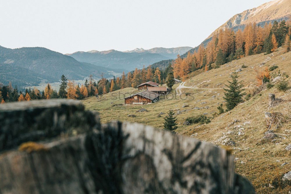 Similar – Image, Stock Photo Cabins on plain in mountains