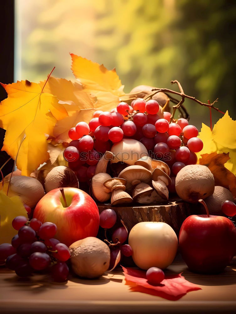 Image, Stock Photo #AS# Autumn table Art