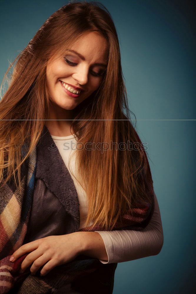 Similar – Image, Stock Photo Pretty woman posing in studio