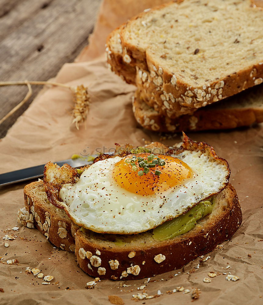 Similar – Image, Stock Photo Crispbread with cream cheese