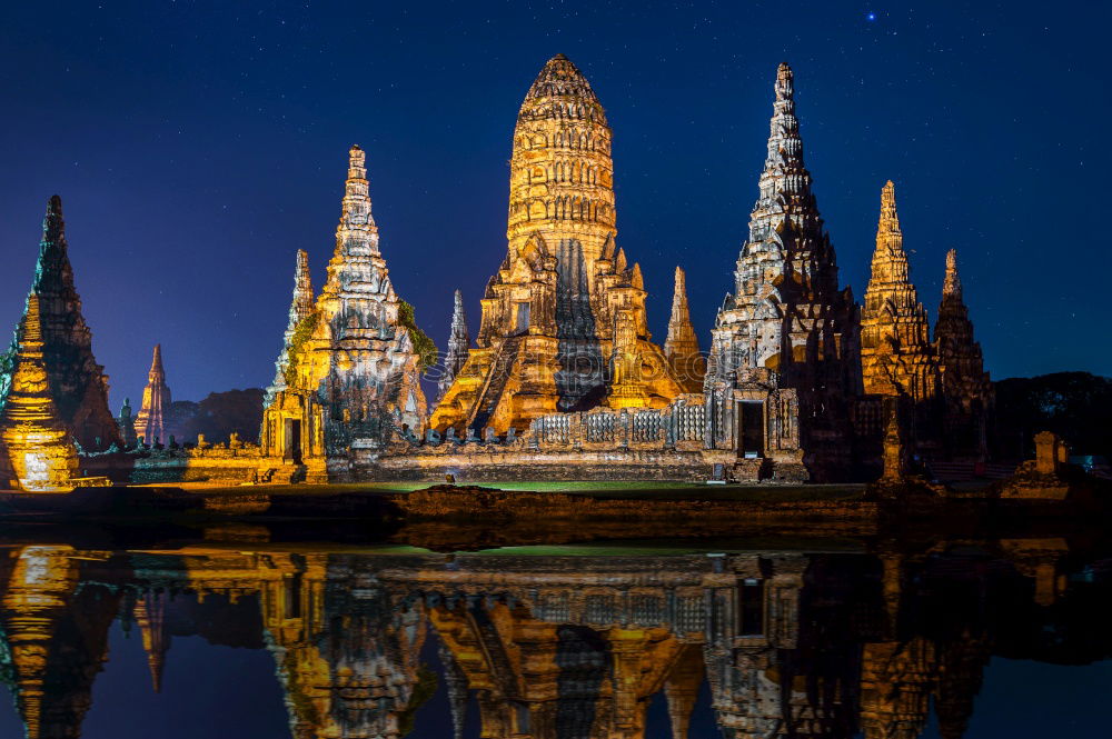 Similar – Image, Stock Photo Wat Arun Sky Sun Town