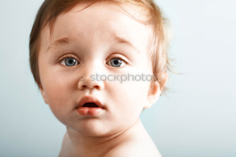 Image, Stock Photo squirt Child Toddler girl