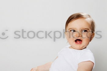 Similar – Image, Stock Photo smiling baby on blue background