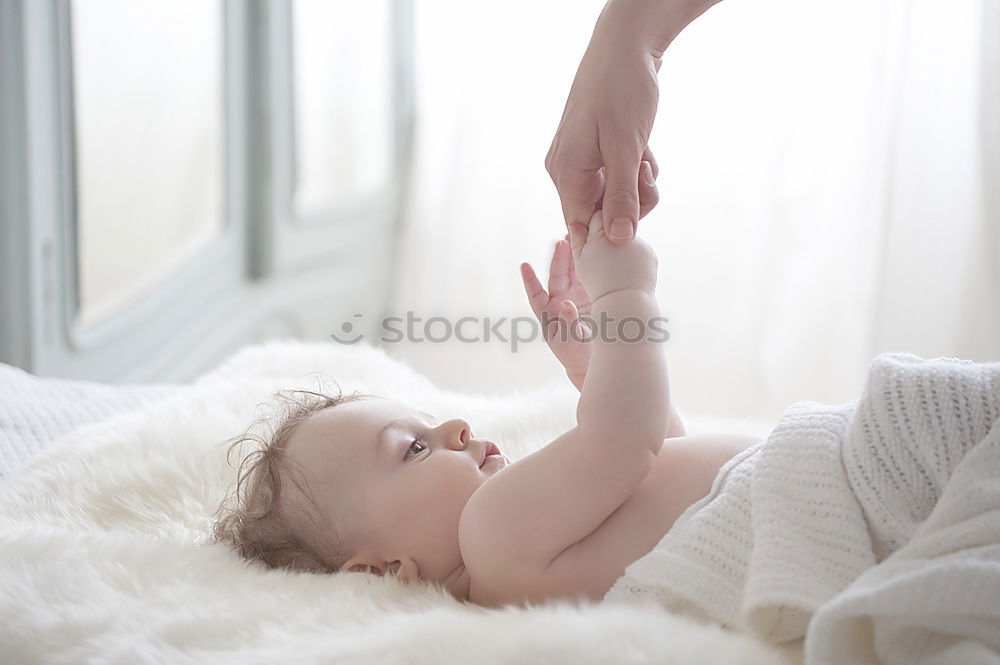 Similar – happy mother and child son fooling