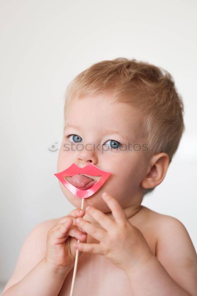 Similar – Image, Stock Photo I’M A STRAW MONSTER. Joy