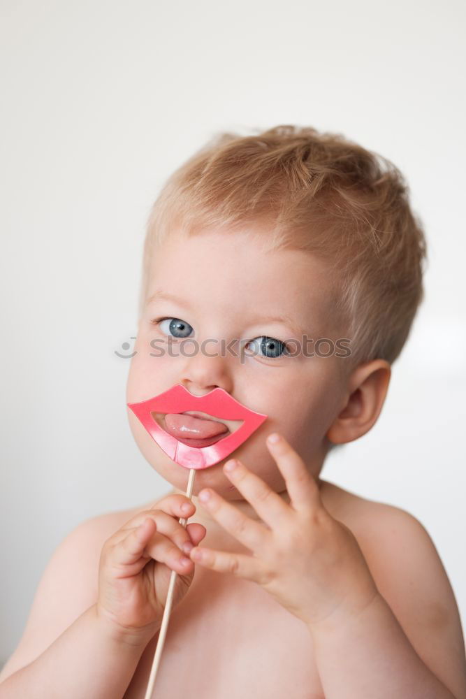 Similar – Image, Stock Photo I’M A STRAW MONSTER. Joy