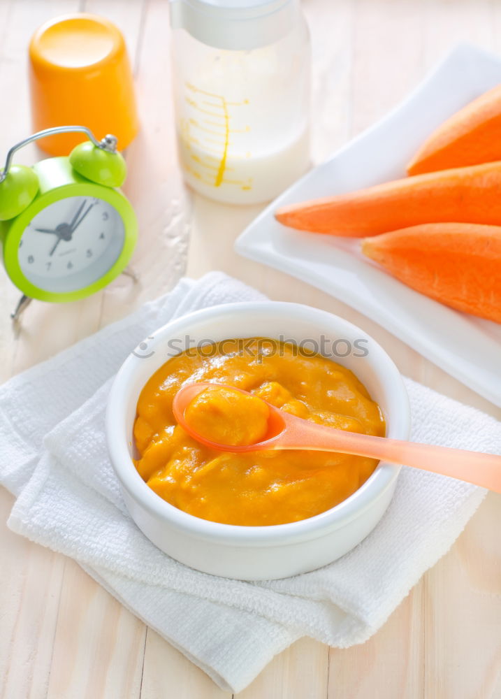 Similar – Image, Stock Photo Pumpkin soup puree