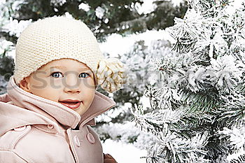 Similar – Image, Stock Photo christmas portrait of happy child girl holding burning sparkler