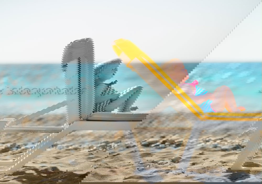 Similar – Image, Stock Photo Beach day III Human being