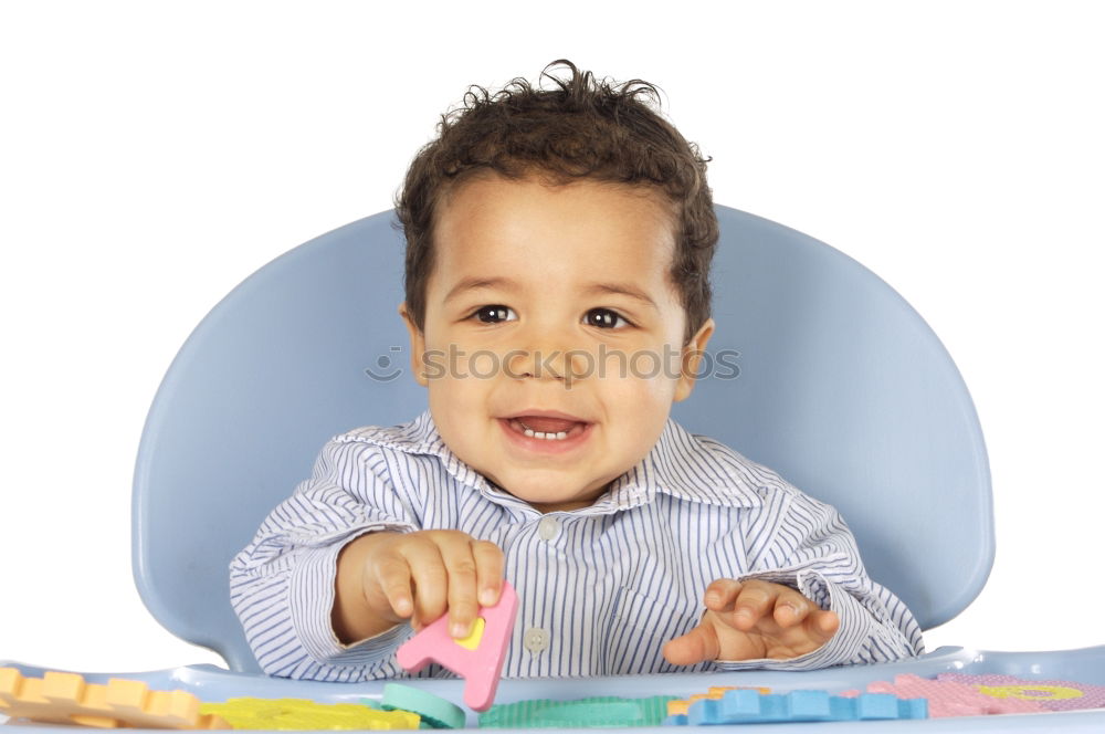 Similar – Happy baby playing with toy blocks.