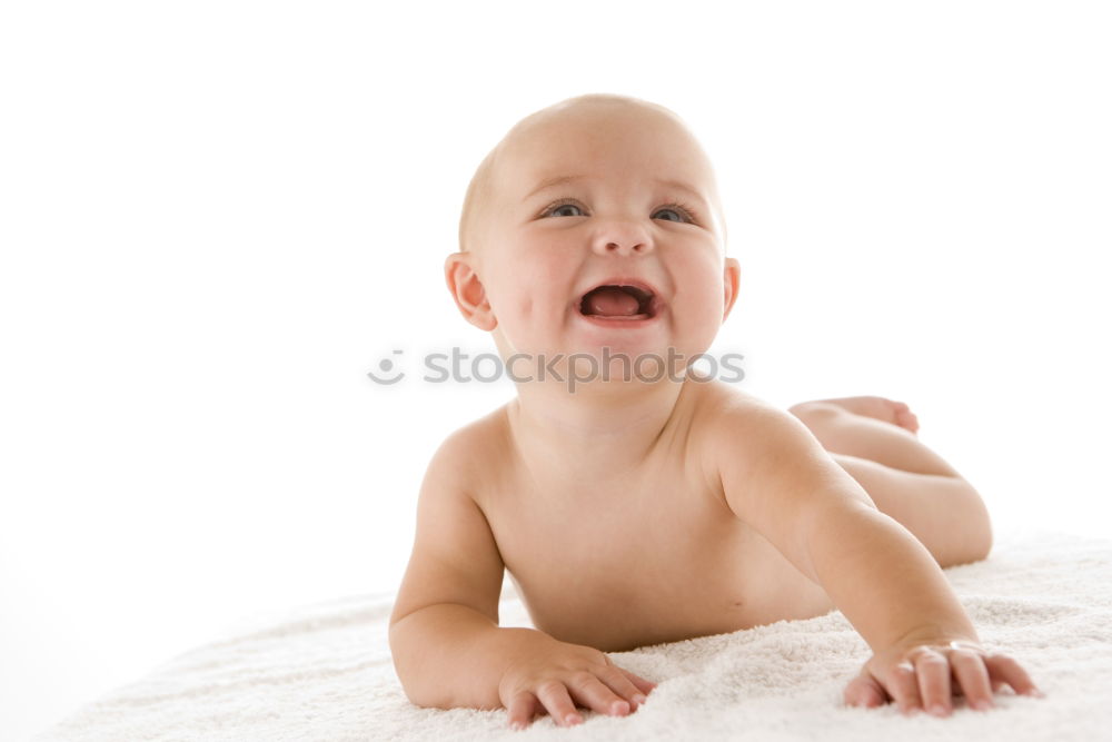 Similar – Baby with one years old getting out of bed