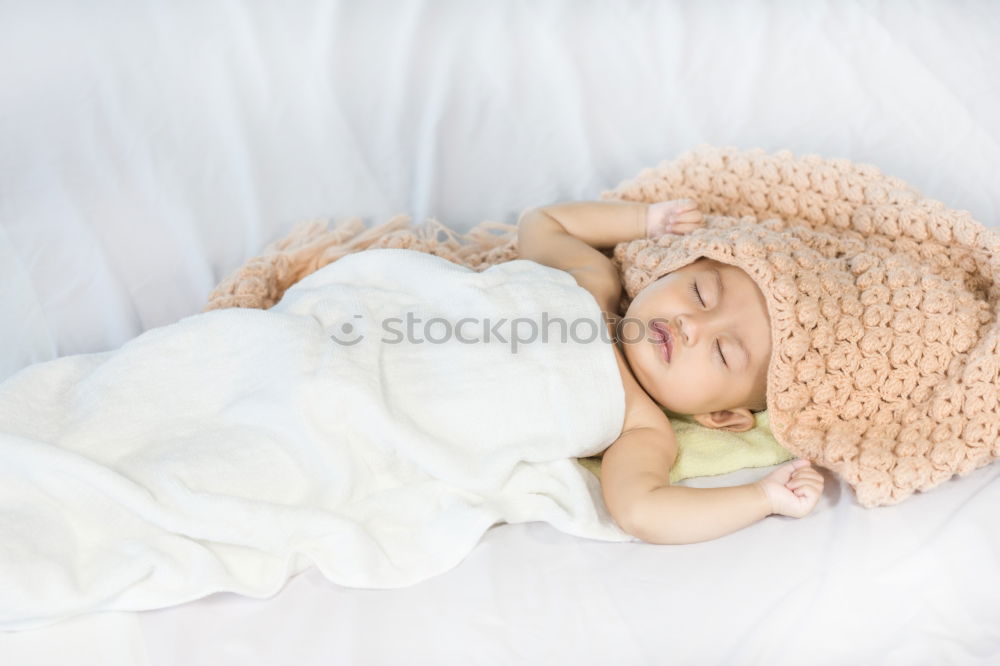 Similar – Image, Stock Photo Portrait of a newborn baby sleeping