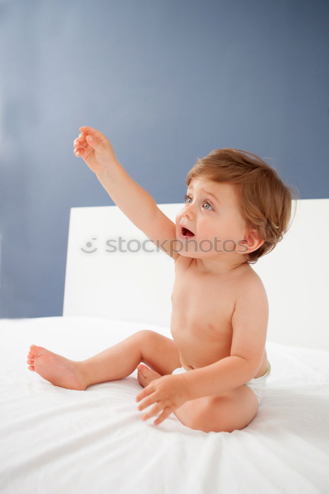 Similar – Baby with one years old getting out of bed