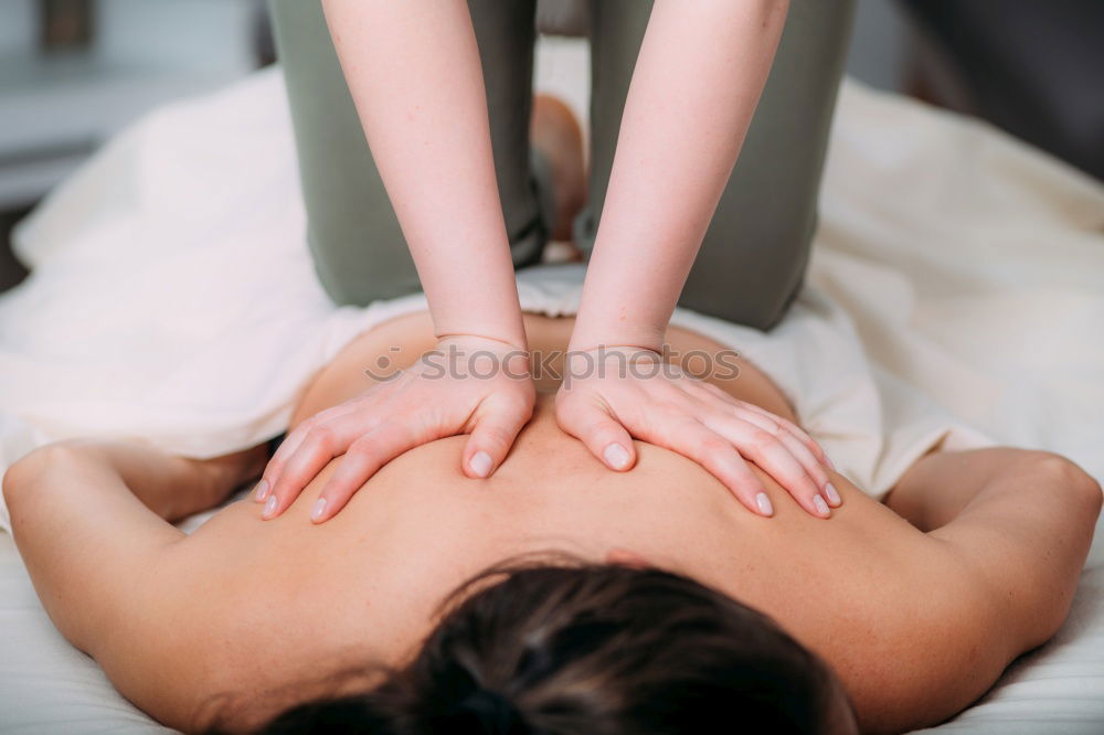 Similar – Neck massage, hands close-up