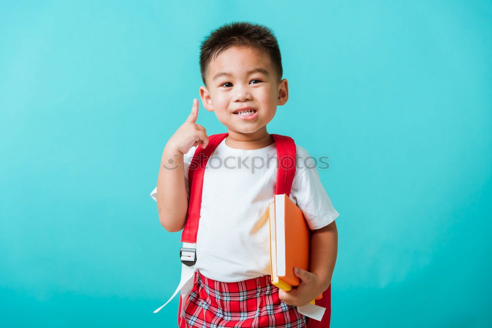 Similar – Image, Stock Photo smiling little boy with funny face