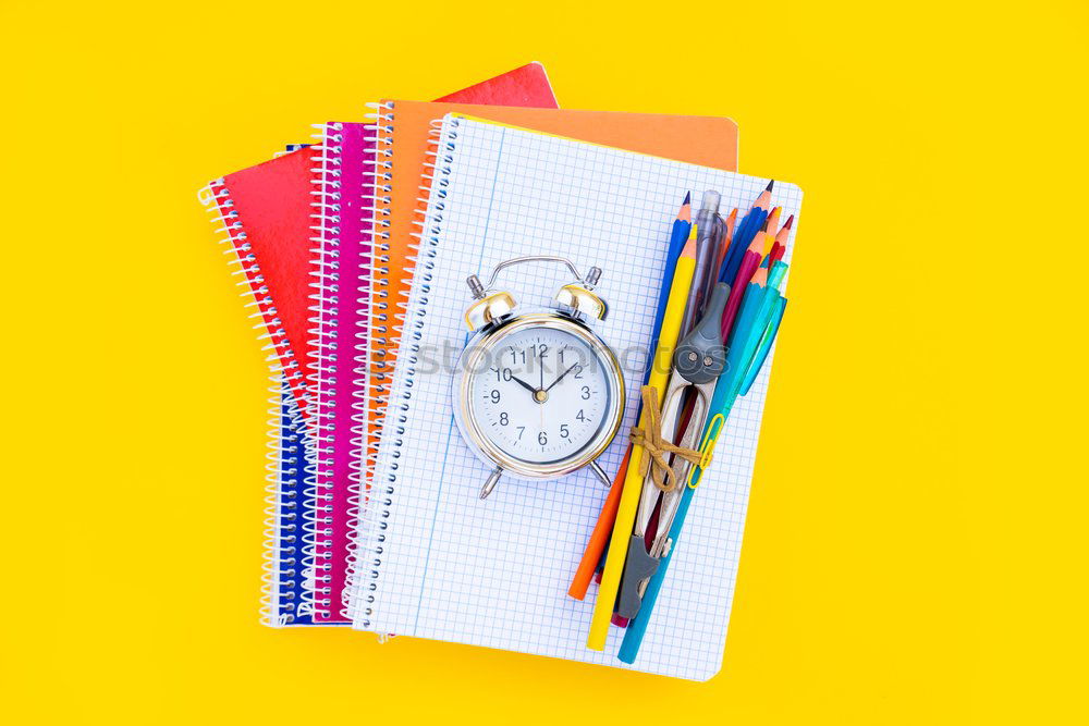 Similar – Minimal work space Colorful background with many crayons,