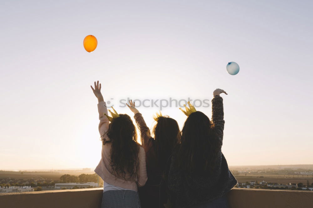 Similar – Multicultural group of young adult friends talking to each other