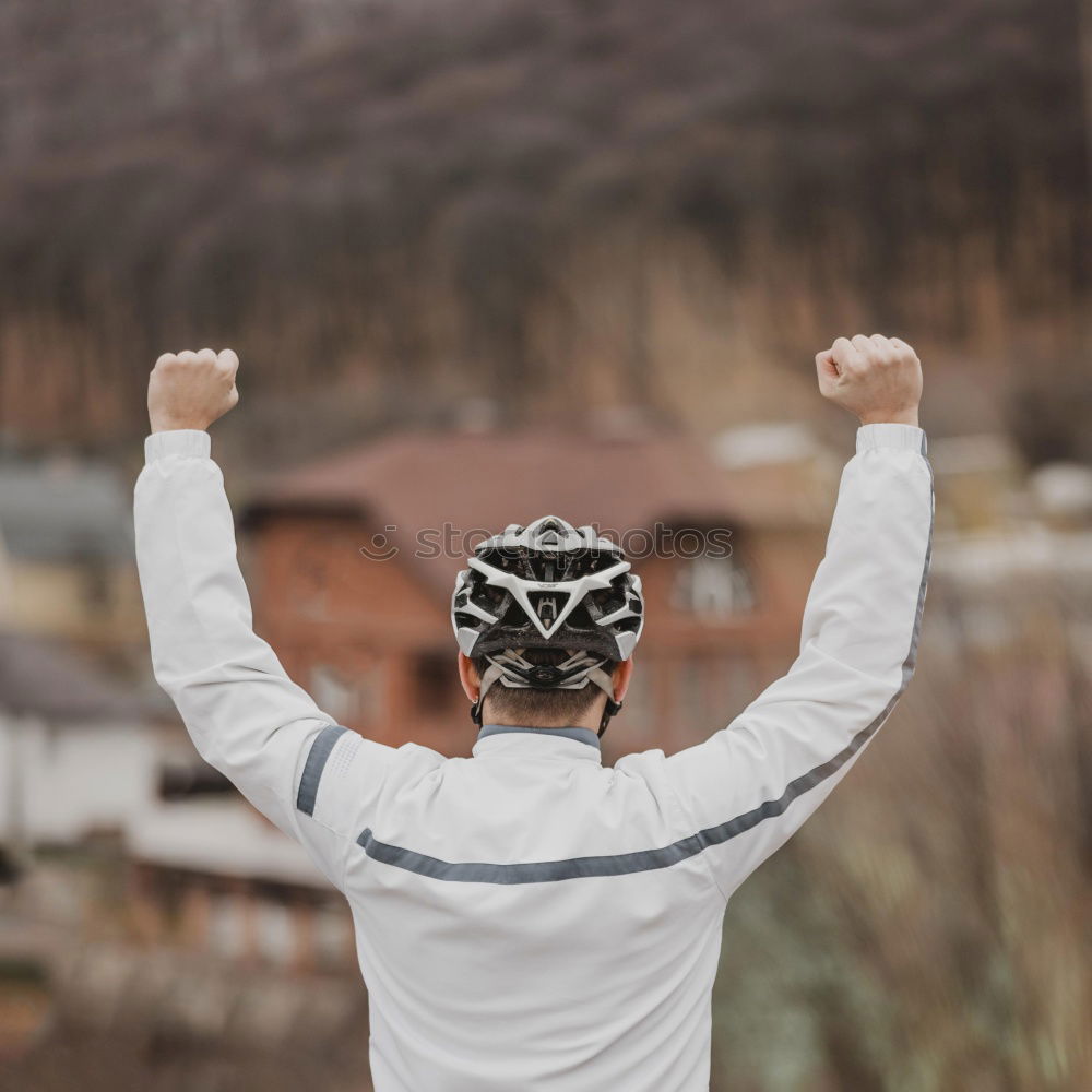 Similar – Image, Stock Photo Emotional man in shopping cart