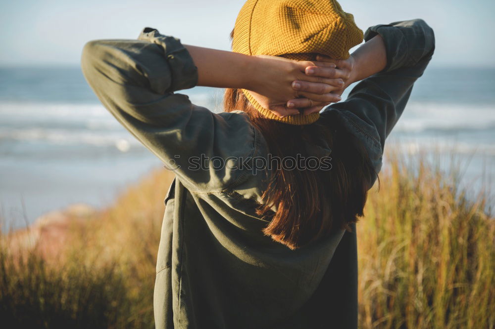 Similar – Image, Stock Photo Group of female friends hugging each other in sunset