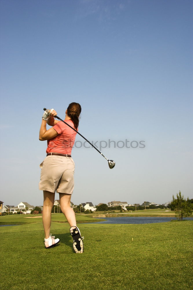 Similar – Foto Bild Abschlag an Loch 1 Sport
