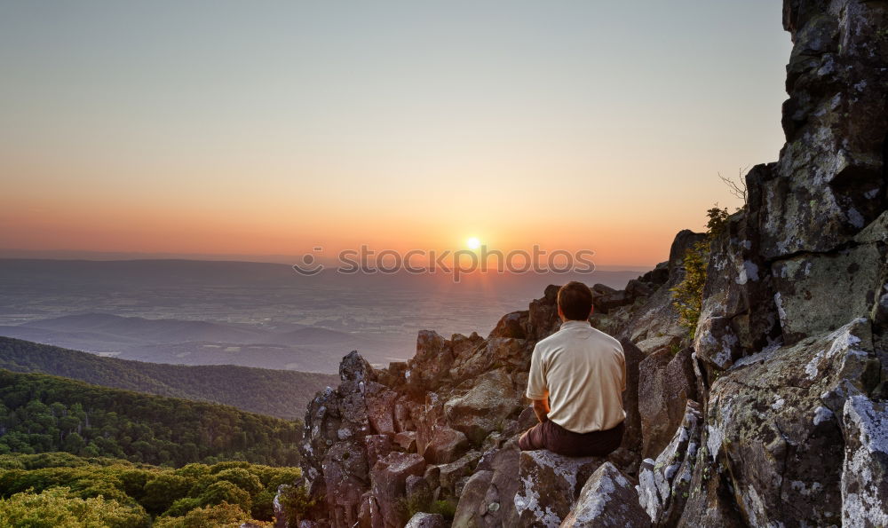 Similar – Image, Stock Photo Autumn outlook Saxon Switzerland