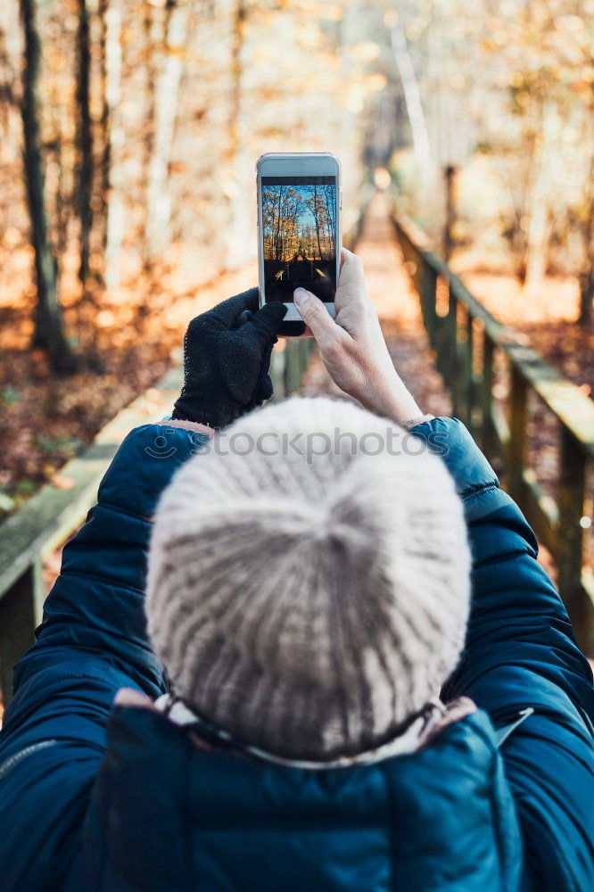 Similar – Image, Stock Photo Hand shooting tree tops