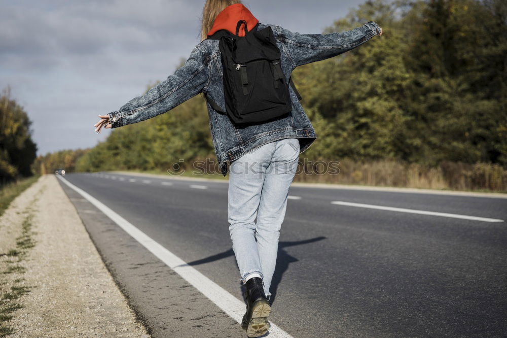 Woman with rucksack