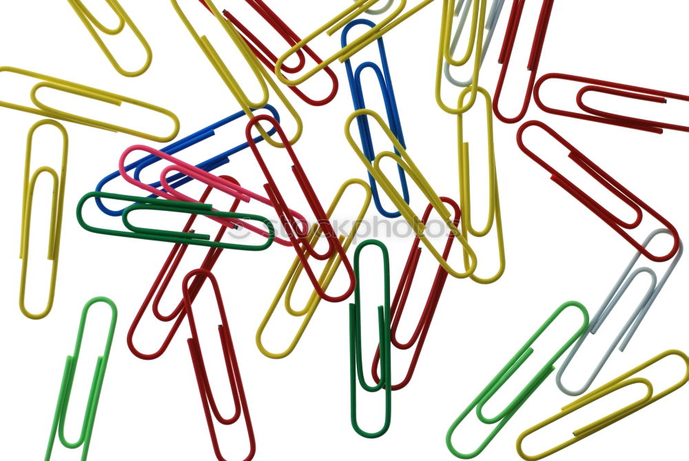 Similar – Image, Stock Photo Coloured paperclips