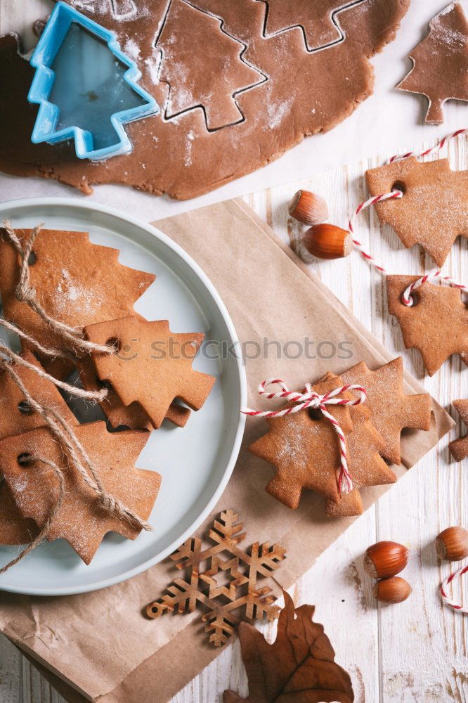 Similar – Image, Stock Photo Baking Christmas cookies at home