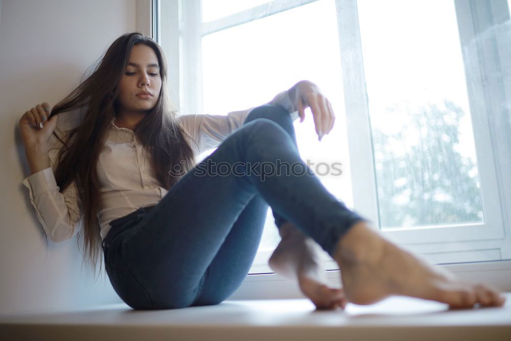 Image, Stock Photo @home Feminine Androgynous