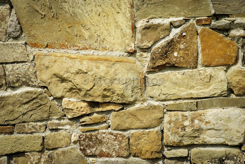 Image, Stock Photo old weathered stone wall