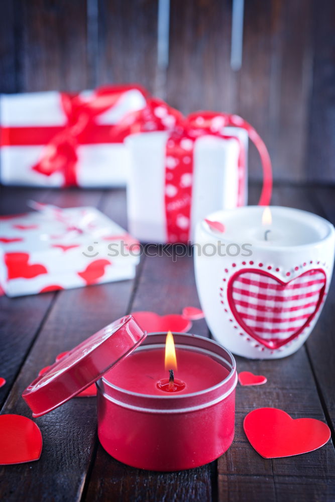 Similar – Image, Stock Photo Lit candle and blank letter