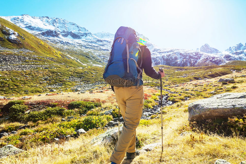 Similar – athlete walking through all of the Pyrenees