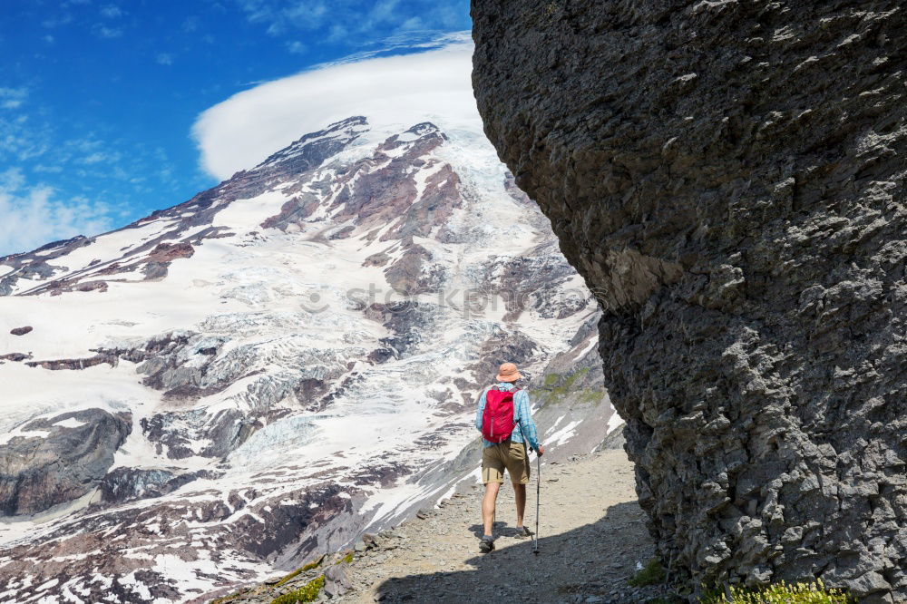 Similar – Image, Stock Photo hiking in norway Landscape