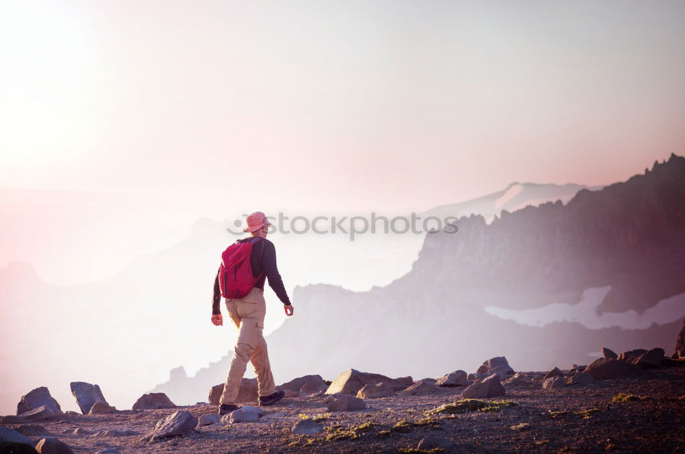 Similar – Man standing on beach Sand