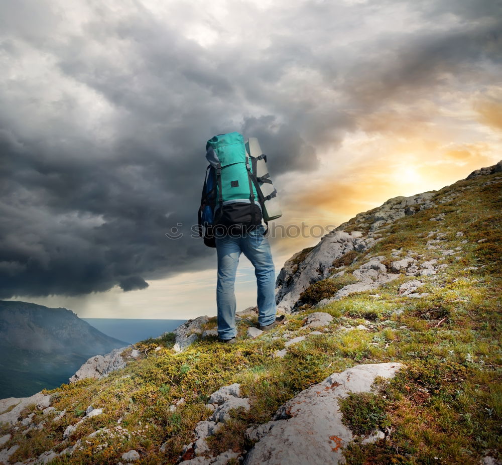 Image, Stock Photo Hiking is the …