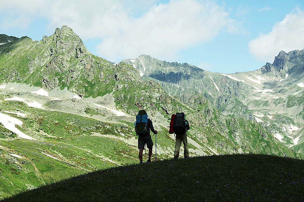 Similar – Ascent to the Mindelheimer Hütte. Photo: Alexander Hauk