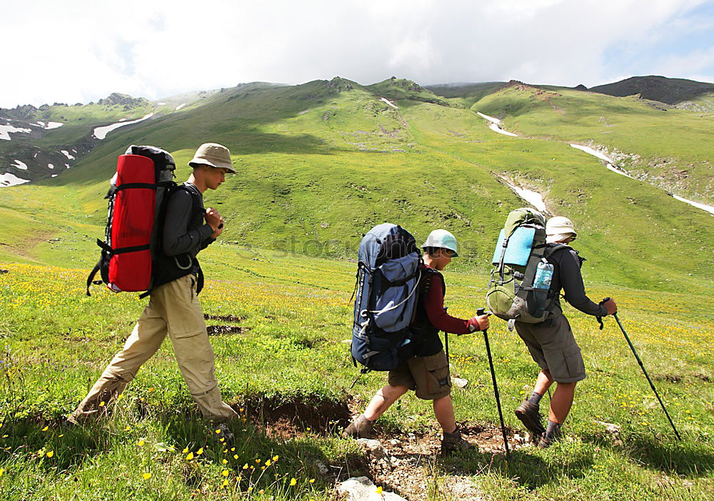 Similar – Ascent to the Mindelheimer Hütte. Photo: Alexander Hauk