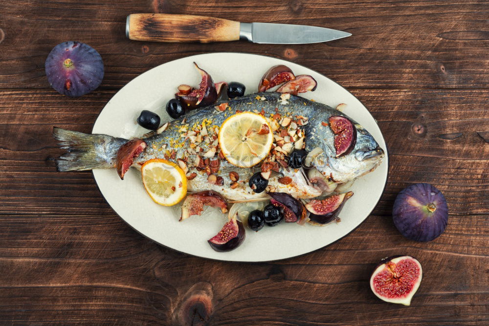 Similar – Image, Stock Photo Tiramisu with strawberries. Preparation on the kitchen table