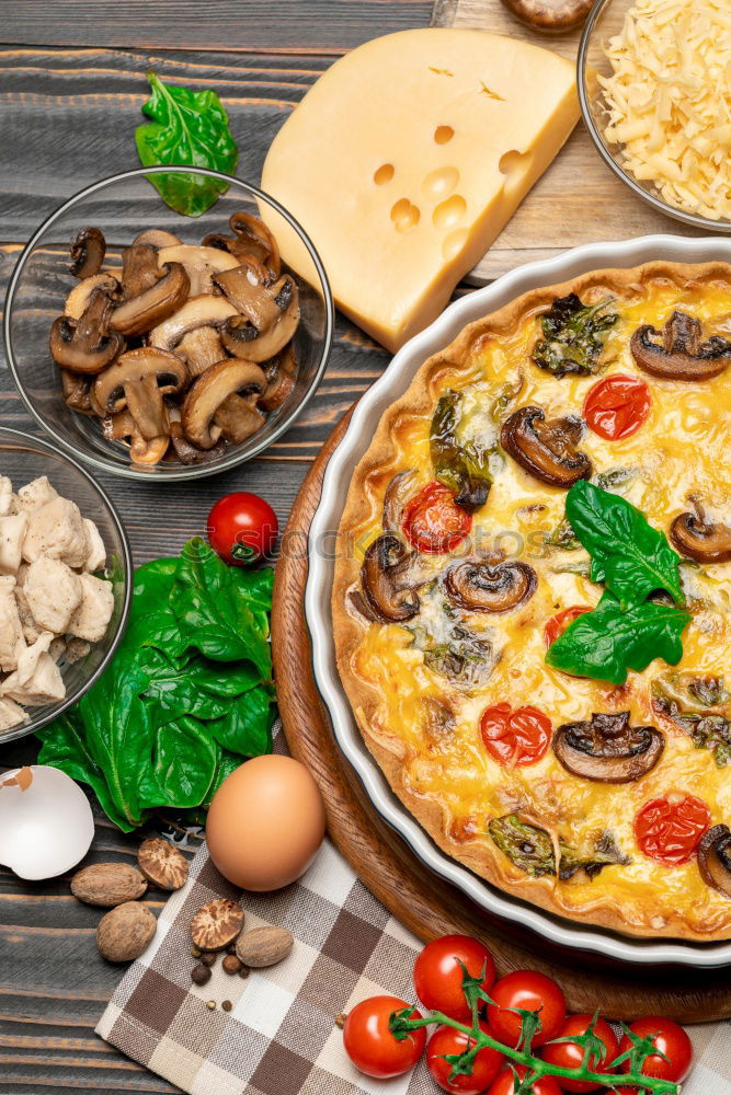 Similar – Image, Stock Photo quiche Food Vegetable