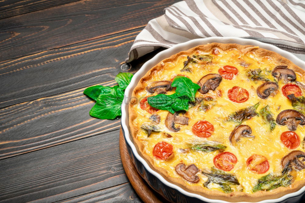 Similar – Image, Stock Photo quiche Food Dough