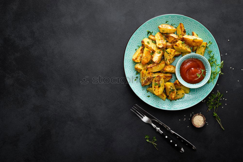 Similar – Image, Stock Photo Green potato salad with asparagus