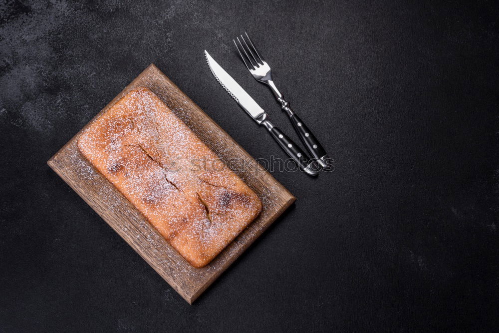 Similar – Fresh carp with spices in a black cast-iron frying pan