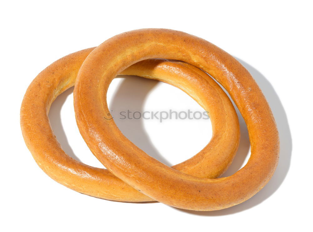 Similar – Image, Stock Photo Flying Food Concept German Traditional Salted Pretzel