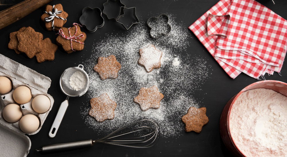 Similar – Image, Stock Photo Baking Christmas cookies at home