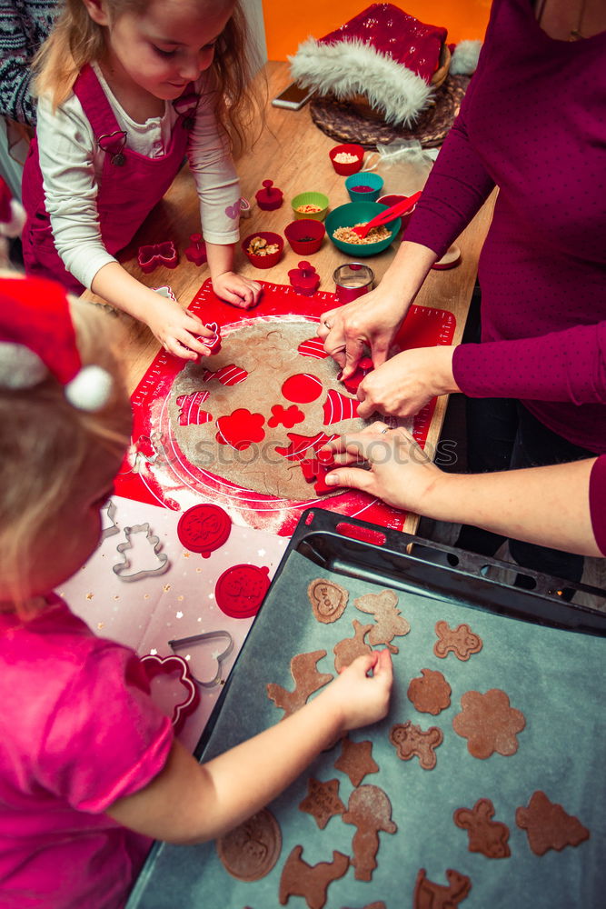 Similar – Image, Stock Photo Baking Christmas cookies at home