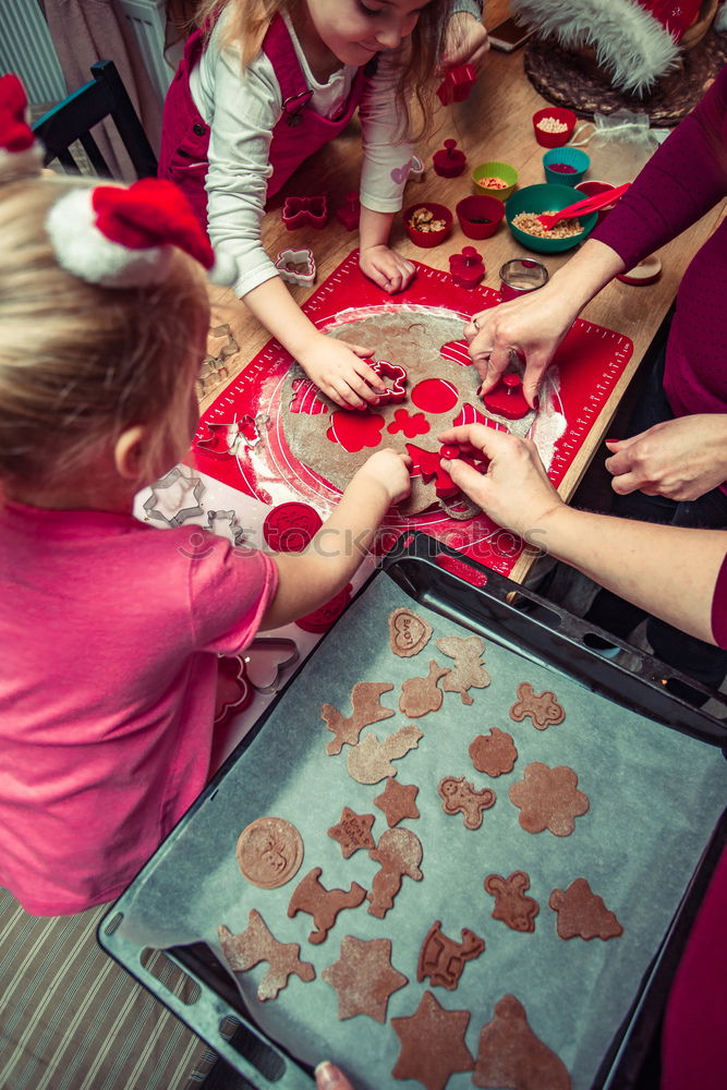 Similar – Image, Stock Photo Baking Christmas cookies at home