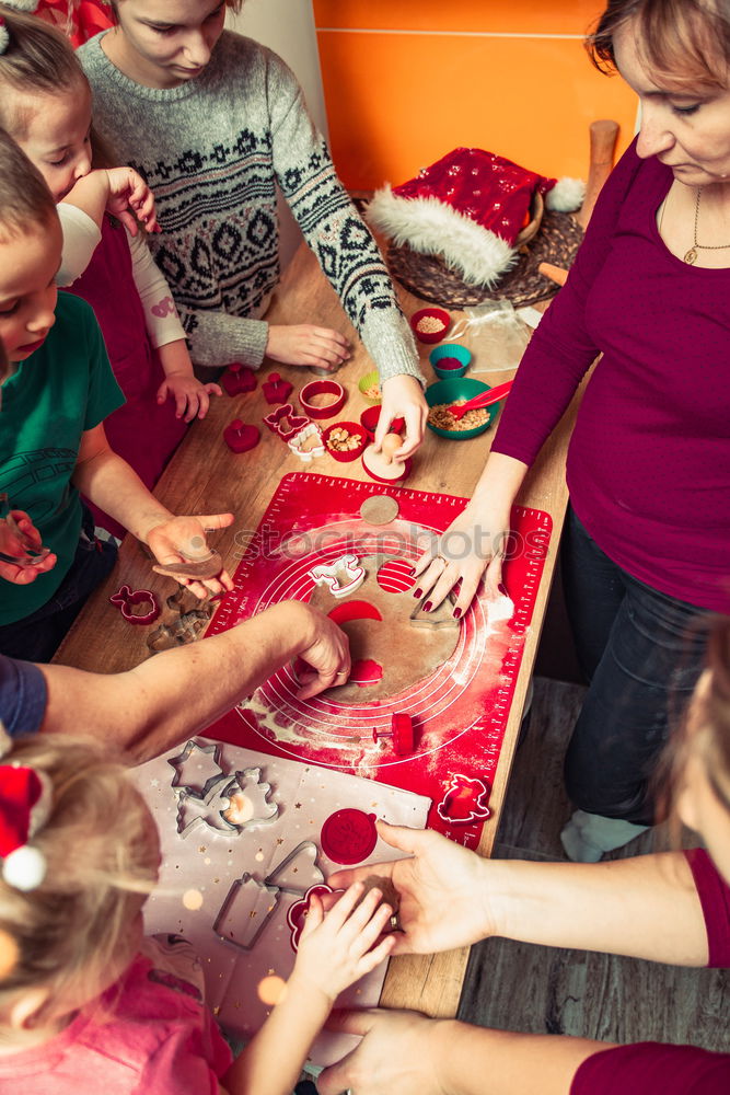 Similar – Image, Stock Photo Baking Christmas cookies at home