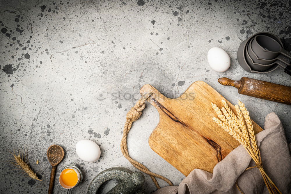 Similar – Image, Stock Photo Cooking background with empty cooking utensils